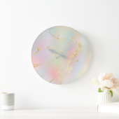 抽象芸術グラデーション背景 ラージ壁時計 (ホーム)