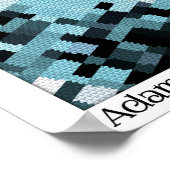 抽象芸術グラフィックとcanvas look 8x10プリント ポスター (角)