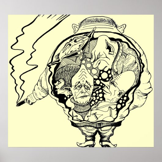 抽象芸術グラフィックのポスター ポスター (正面)