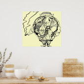 抽象芸術グラフィックのポスター ポスター (キッチン)