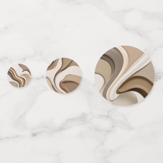 抽象芸術グラフィックの表スタイリッシュ紙吹雪 コンフェッティ (裏面)