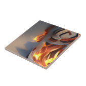 抽象芸術グラフィックアートグレーアッシュ タイル (側面)