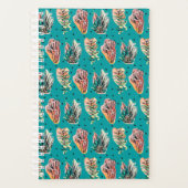 抽象芸術グラフィックカクタス吸肉パターン プランナー手帳 (正面)