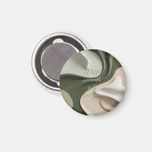 抽象芸術グラフィックスタイリッシュの丸磁石 マグネット (正面/裏面)