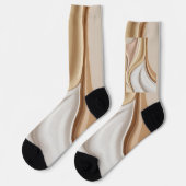 抽象芸術グラフィックスタイリッシュの靴下 ソックス (左)