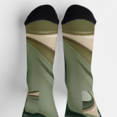 抽象芸術グラフィックスタイリッシュの靴下 ソックス (上部)