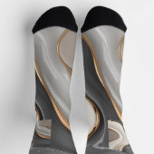 抽象芸術グラフィックスタイリッシュの靴下 ソックス (上部)