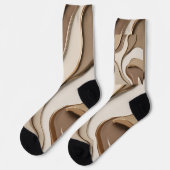 抽象芸術グラフィックスタイリッシュの靴下 ソックス (左)