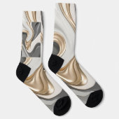抽象芸術グラフィックスタイリッシュの靴下 ソックス (右)
