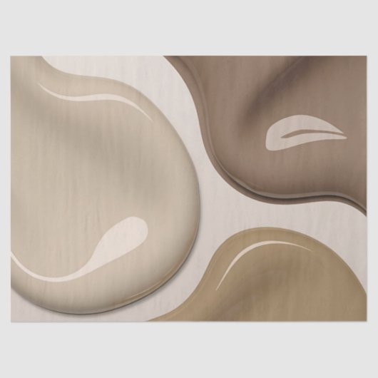 抽象芸術グラフィックスタイリッシュティッシュペーパー 薄葉紙 (正面)