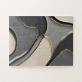 抽象芸術グラフィックスタイリッシュパズル ジグソーパズル (横)