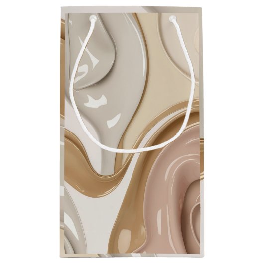 抽象芸術グラフィックスタイリッシュ抱き枕 スモールペーパーバッグ (裏面)