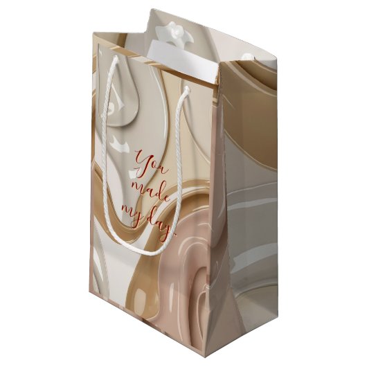 抽象芸術グラフィックスタイリッシュ抱き枕 スモールペーパーバッグ (正面アングル)