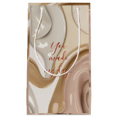 抽象芸術グラフィックスタイリッシュ抱き枕 スモールペーパーバッグ (正面)