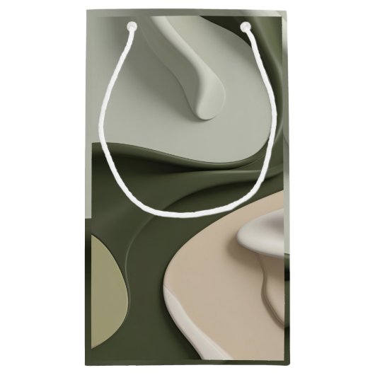 抽象芸術グラフィックスタイリッシュ抱き枕 スモールペーパーバッグ (裏面)