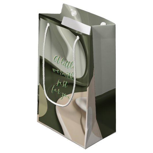 抽象芸術グラフィックスタイリッシュ抱き枕 スモールペーパーバッグ (正面アングル)