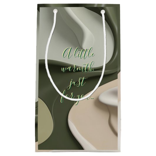 抽象芸術グラフィックスタイリッシュ抱き枕 スモールペーパーバッグ (正面)