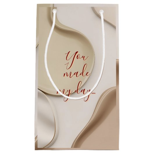 抽象芸術グラフィックスタイリッシュ抱き枕 スモールペーパーバッグ (正面)