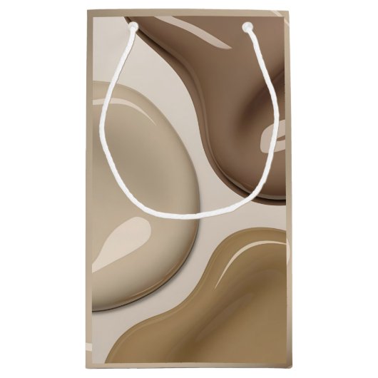 抽象芸術グラフィックスタイリッシュ抱き枕 スモールペーパーバッグ (裏面)