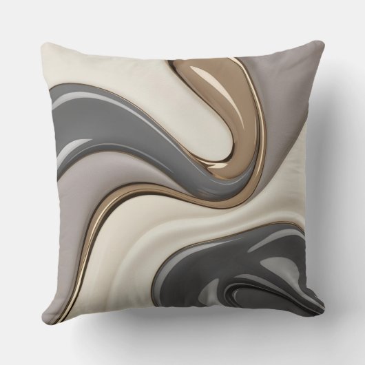 抽象芸術グラフィックスタイリッシュ装飾用クッション クッション (裏面)