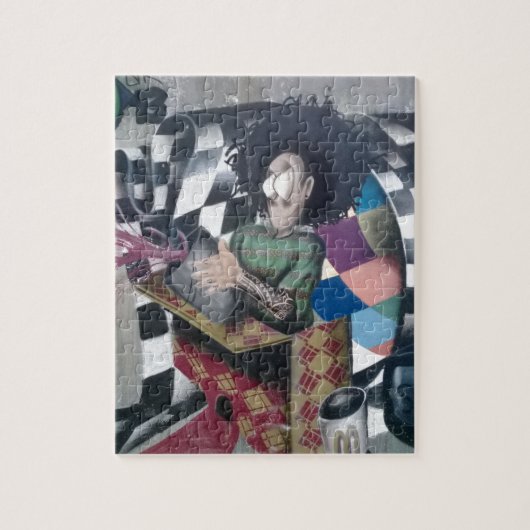 抽象芸術グラフィティアートワーク ジグソーパズル (縦)