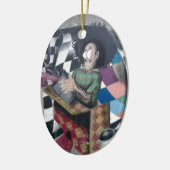 抽象芸術グラフィティアートワーク セラミックオーナメント (左)