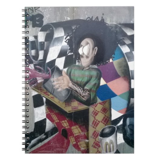 抽象芸術グラフィティアートワーク ノートブック (正面)