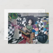 抽象芸術グラフィティアートワーク ポストカード (正面/裏面)