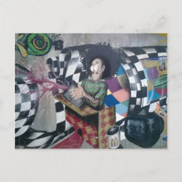 抽象芸術グラフィティアートワーク ポストカード