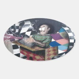 抽象芸術グラフィティアートワーク 楕円形シール