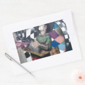 抽象芸術グラフィティアートワーク 長方形シール (封筒)