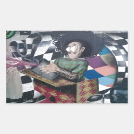 抽象芸術グラフィティアートワーク 長方形シール