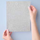 抽象芸術グラフィティフライヤー チラシ (手)