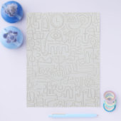 抽象芸術グラフィティフライヤー チラシ (シングル)