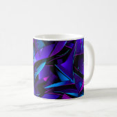 抽象芸術グラフィティ通りスワール コーヒーマグカップ (正面右)