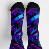 抽象芸術グラフィティ通りスワール ソックス (上部)