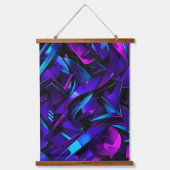 抽象芸術グラフィティ通りスワール 吊り下げ型タペストリー (正面)