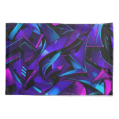 抽象芸術グラフィティ通りスワール 枕カバー (裏面)