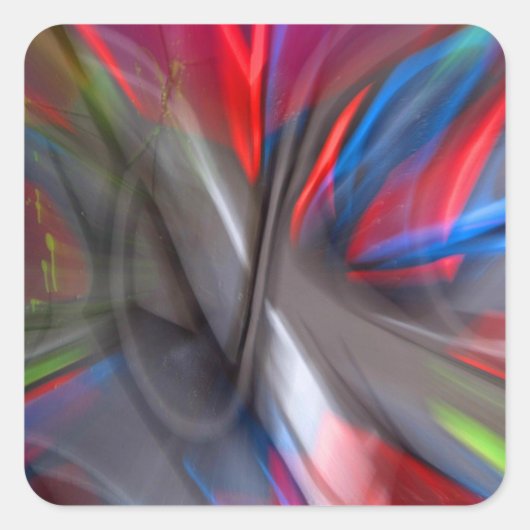 抽象芸術グラフィティ スクエアシール (正面)