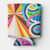 抽象芸術グラフィティ 缶クーラー (正面)