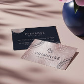 抽象芸術グラムエレガントバラ金ゴールドラグジュアリーモノグラム 名刺