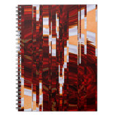 抽象芸術グランジの背景がエラーの影響を受ける ノートブック (正面)