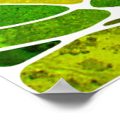 抽象芸術グランジの背景パタグランジーン ポスター (角)