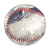 抽象芸術グランジの背景水彩、インク 野球ボール (正面左)