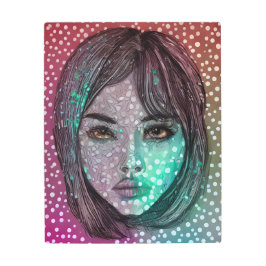 抽象芸術グランジアポップ・アートのートレトロインスパイア メタルプリント