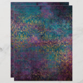 抽象芸術グランジクスクレーブック紙シート (正面/裏面)