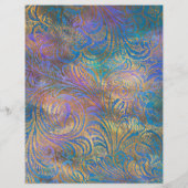 抽象芸術グランジクスクレーブック紙シート (裏面)