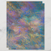 抽象芸術グランジクスクレーブック紙シート (正面/裏面)