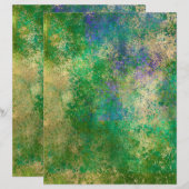 抽象芸術グランジクスクレーブック紙シート (正面/裏面)