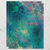 抽象芸術グランジクスクレーブック紙シート (正面/裏面)